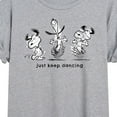 thumbnail image 3 of Peanuts - Snoopy Just Keep Dancing - Women's Oversized T-Shirt, 3 of 6