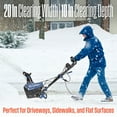 thumbnail image 6 of Open Box Westinghouse WSnow20 Corded Snow Blower 20 Inch, Steel Auger, Dual LED Lights, 1800 Watt Motor, Electric Snow Blower with 25ft Throwing Distance, Plows 680lbs/min, Adjustable Chute, 6 of 6