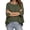 Army Green, variant on VSSSJ Womens Oversized T-Shirts 3/4 Sleeve Drop Shoulder Tops Asymmetrical High Low Hem Casual Lightweight Loose Fit Tee Shirts Navy L
