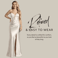 thumbnail image 3 of David’s Bridal, The Edit by DB Studio Women's Corset Mermaid Wedding Dress, Full Length, Sculpting Satin, 3 of 5