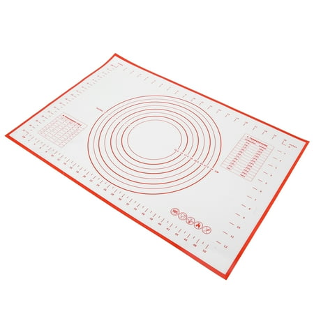 

Brrnoo Counter Mat Silicone Baking Mat Reusable Counter Roll Mat Dough Rolling Pastry Mat With Measurement For Pie Crust Pizza Cookies Dough Rolling Mat