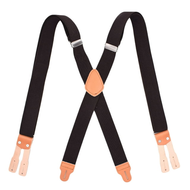 Bretelles pour Hommes, Bretelles Élastiques Réglables à Dos en X avec Pinces Robustes, Bretelles Mode Confortables pour Pantalons, pour Usage Quotidien, Extérieur, Décontracté