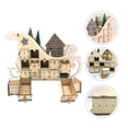 thumbnail image 3 of Shisuyan 1PC Wooden 24 Countdown Christmas Calendar Sleigh Calendar Decor, 3 of 9