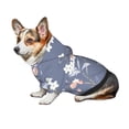 thumbnail image 7 of Zufioo Watercolor Flowers Butterfly Print Pet Hooded Sweatshirt, Suitable for Small Dogs Pet Hoodie Clothes-XX-Large, 7 of 7