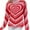 Pink, variant on Herrnalise Women's Knitted Crop Tops Fashion Sexy Women Casual Long Sleeve Round Neck Printed Sweater Ladies Tops Pullover Jumper Sweaters