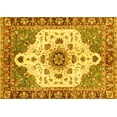 thumbnail image 1 of Ahgly Company Indoor Rectangle Oriental Yellow Modern Area Rugs, 8' x 12', 1 of 4