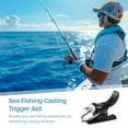 thumbnail image 3 of Fishing Casting Trigger, Colorful Cannon Surf Fishing Trigger Assist with Cable Ties, Fixed Spool Casting Aid for Sea Shore Beach Fishing, 3 of 6