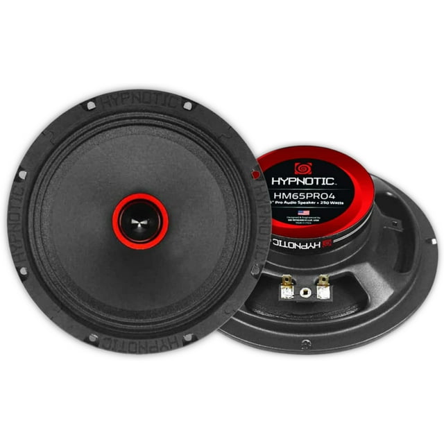 Par de Medios Rango 6.5 Hypnotic HM65PRO4 250W Openshow Slim