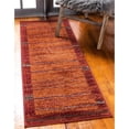 thumbnail image 2 of Unique Loom Autumn Collection Border Casual Rustic Warm Toned Runner Rug, 2 x 6 Feet, Terracotta/Burgundy, 2 of 2