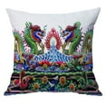 thumbnail image 2 of Funda de almohada de algodón duradera, funda de cojín para sofá cama, decoración del hogar, funda de almohada Dragon 50cm, 2 of 9