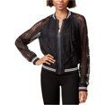thumbnail image 1 of Rachel Roy Veste Bomber en Dentelle pour Femmes, Noir, Grand, 1 of 1