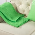 thumbnail image 5 of Home Soft Things Checker Cable Throw & Pillow Cover Combo - Green Flash - 50" x 60"/18" x 18", 5 of 9