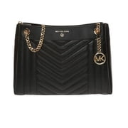 Michael Kors Susan Ladies Medium Black Leather Crossbody Bag 30H9GUSL2T001