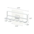 thumbnail image 6 of Yamazaki Home Traceless Adhesive Toothbrush Holder, White, Steel, Supports 0.55 pounds, Adhesive, 6 of 6