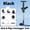Black, variant on QOPR Toilet Plunger and Drain Snake, High Pressure Air Drain Blaster Toilet Auger Clog Remover for Bathroom Sink & Bathtub(Black)