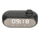 thumbnail image 4 of Altavoz Bluetooth inalámbrico con iluminación RGB y graves potentes, pantalla de temperatura, transmisión de voz, radio FM, reloj despertador con espejo, color negro, 4 of 12