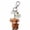 K, variant on Highland Cow Keychain with Month Sentiment Card – Adorable Resin Cow Figurine with Inspirational Quote, Cute Novelty Keyring for Keys & Backpacks (December)