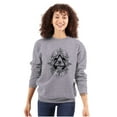 thumbnail image 3 of Triangle Eye Wheel Symbolic Spirit Unisex Plus Fleece Graphic Sweatshirt Brisco Brands 5X, 3 of 5