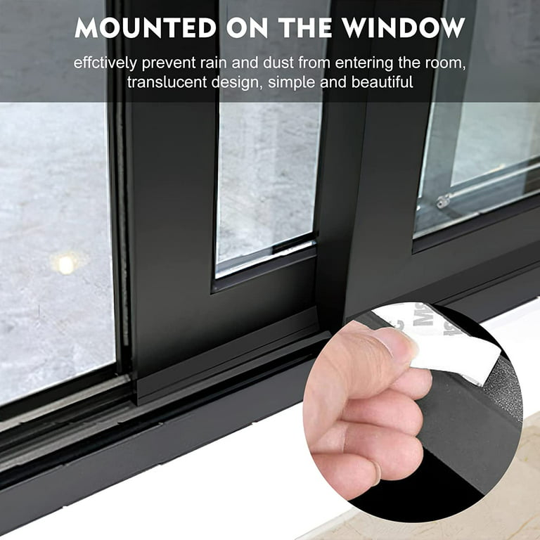 Black Rubber Weather Stripping Door Seal Strip, Self-Adhesive Door