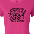 thumbnail image 4 of Inktastic Inspirational Quote In a World You Can be Anything be Kind Women's T-Shirt, 4 of 5