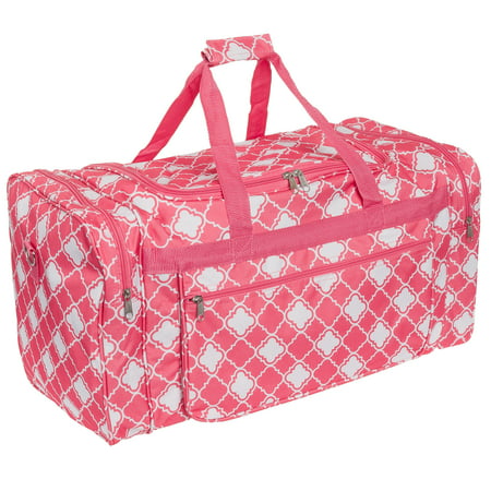 Womens Duffel Bag Travel Tote Overnight Carry On (Chevron) - 0