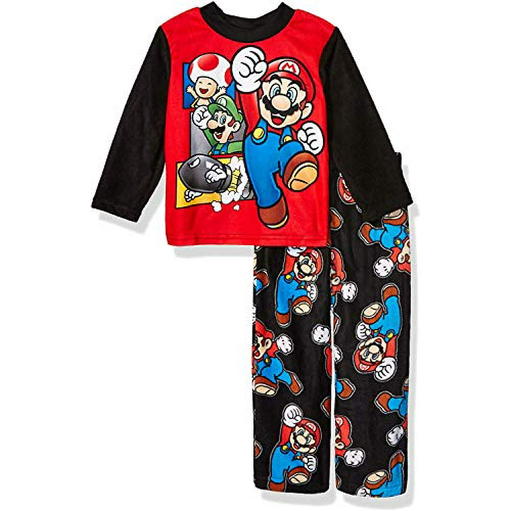 Mario Super Mario Little Boys 2 Piece Pajamas Set