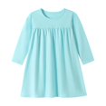 thumbnail image 4 of Kids Dress Long Sleeve Elegant Solid Color Cozy Adorable Classic for Fall and Casual Dress Set, 4 of 4