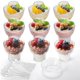 thumbnail image 5 of Vasos de plástico para postres Pumtus, 100 unidades, 75 ml, con tapas y cucharas, 5 of 5