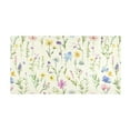 thumbnail image 4 of Bath Mat Soft Plush Non-Slip Absorbent Bathroom Rugs 39"x20" Watercolor Wildflower, 4 of 8