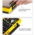 thumbnail image 3 of Yuarrent Caja de pesca, caja de almacenamiento para cebo, accesorios para señuelos, compartimentos dobles, equipo de herramientas, suministro Pescar Pequeño Amarillo, 3 of 6