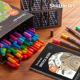 thumbnail image 3 of Shuttle Art Dual Tip Brush Pens Art Markers, 96 Colors Fine and Brush Dual Tip Markers Set with Pen Holder & 1 Coloring Book for Kids Adult Artist Coloring Calligraphy Journal Doodling Writing, 3 of 8