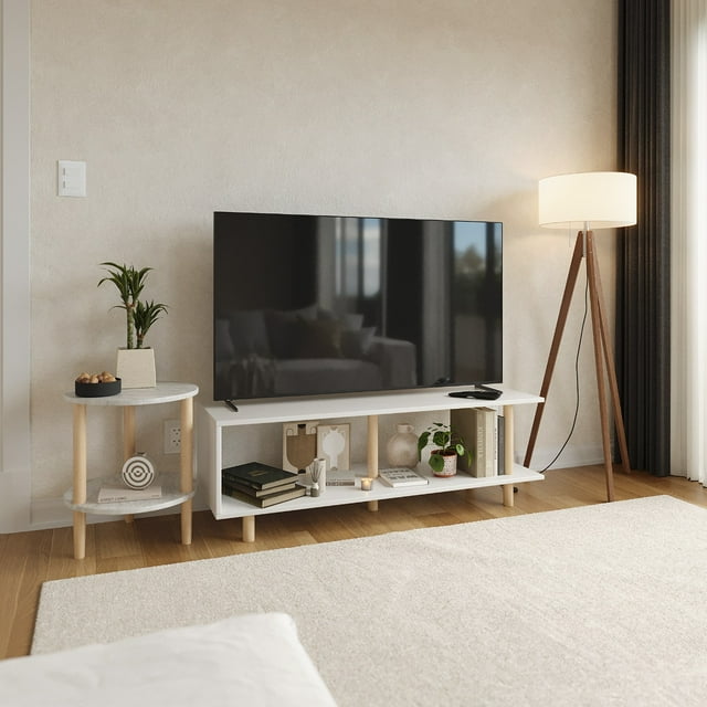 Mueble de TV Moru Tokyo Moderno Blanco Minimalista