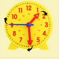 thumbnail image 5 of Montessori Clock Model, Three-needle Linkage Children's Clock Teaching Aids, Teaching And Learning Time Recognition Toy Set, 5 of 5