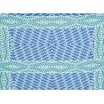 thumbnail image 2 of Zelouf Rayon Lawn Print  , Sewing, DIY, Crafts Fabric by the Yard, 147 Blue/jade, 7 Yard, 2 of 2