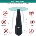 thumbnail image 3 of Fly Killer Fan 2 uds. Ventilador repelente de cuchillas para exteriores e interiores para mosquitos, moscas, ventilador repelente de mosquitos para el hogar, cena, Picnic, barbacoa, caza con moscas JFHHH pequeña, 3 of 5