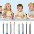 thumbnail image 4 of 4Pcs Multipurpose Silicone Pen Grips Suitable for Pencil Pen and Marker to Improve Writing Efficiency and Grip Comfort, 4 of 8