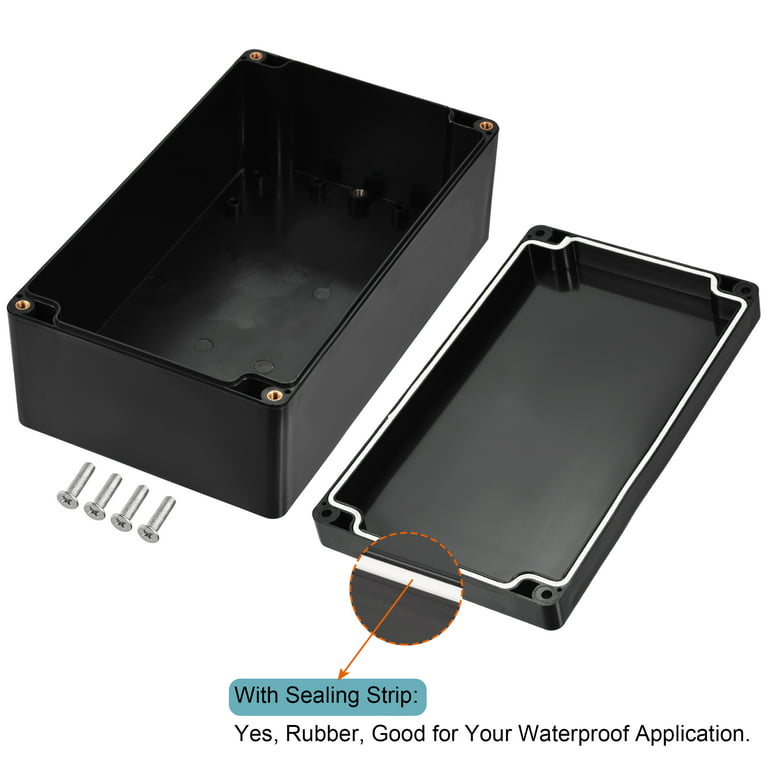 Waterproof plastic box for projects 200x120x75mm