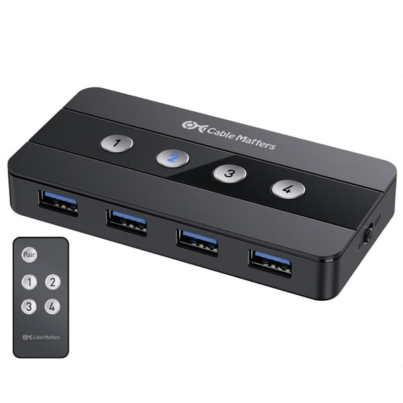 Cable de conmutación USB 3.0 Matters 4 puertos USB para compartir 4 ordenadores