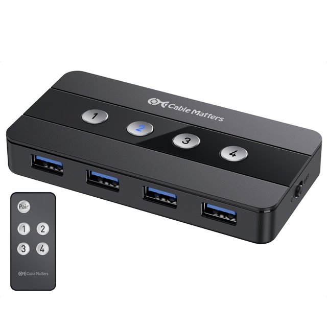 Cable de conmutación USB 3.0 Matters 4 puertos USB para compartir 4 ordenadores
