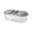 Gray, variant on Yiran White 2-Compartment Airtight Food Storage Box with Locking Lids