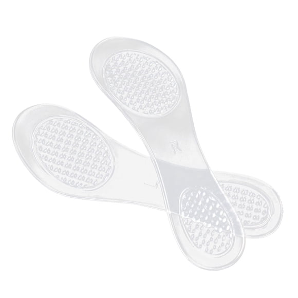 BRIGHTFUFU 1 par de plantillas de gel antiabsorción para tacones altos, almohadillas para el cuidado de los pies (transparentes)