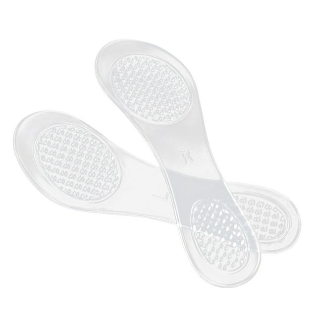 BRIGHTFUFU 1 par de plantillas de gel antiabsorción para tacones altos, almohadillas para el cuidado de los pies (transparentes)