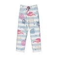 thumbnail image 4 of Daiia Men'S Flamingo And Pineapple Pants,Bottoms Sleep Lounge,Pajama Pants,Pj Bottoms Drawstring And Pockets-Medium, 4 of 9