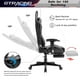 thumbnail image 4 of GTPLAYER Gaming Chair with Bluetooth Speakers Music Office Chair with Footrest PU Leather Recliner, Gray, 4 of 9