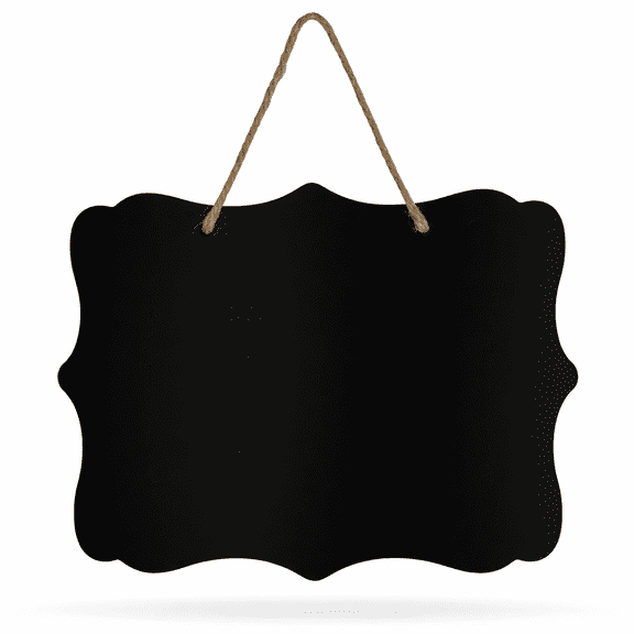 Hanging Chalkboard Sign Erasable Blackboard with Rope for Home Decor Display 10 Inch Wide