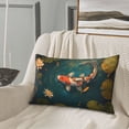 thumbnail image 5 of Yiaed Koi Pond Lilies Print Brushed Microfiber Envelope Pillowcases, Standard,Envelope Closure Pillow Cases(Without Pillow Core)-14"x20", 5 of 6