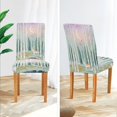 thumbnail image 3 of Yayeee 4 Pack Dining Chair Covers Stretch Parson Chairs Slipcovers Seat Protector, Green Deer, 3 of 6