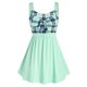 thumbnail image 1 of Tamaño más bowknot camisas a cuadros sin mangas de empalme Rosegal Camisetas sin mangas de talla grande, 1 of 4