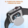 thumbnail image 3 of Pack para Apple Watch Series 10 46mm Protector Pantalla Case, Protector de pantalla de vidrio templ de cobertura total, Shock-Absorción TPU Cover, Antiarañazos (Transparente + Negro), 3 of 3
