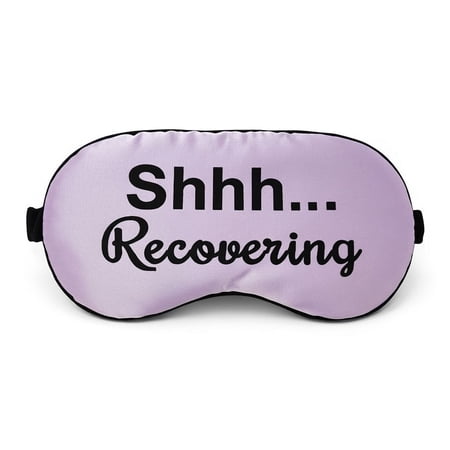 Ultra Soft Recovery Sleeping Mask by Silly Obsessions. Light Blocking Eye Mask for Recovering Patient. Get Well Soon Sympathy Gift for Family & Friends. Fun After Surgery Gift (Shh.Recovering)